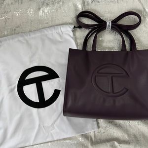 Telfar Eggplant Medium Shopping Bag - New